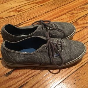 Grey Authentic Lo Pro Vans, 8